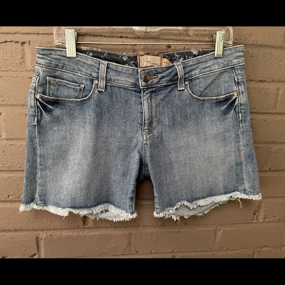 Paige Jimmy Jimmy Frayed hem Jean Shorts 28